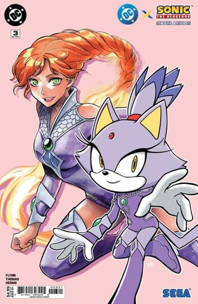 DC X SONIC THE HEDGEHOG THE METAL LEGION #3 COVER B SAOWEE CARD STOCK VARIANT Comic