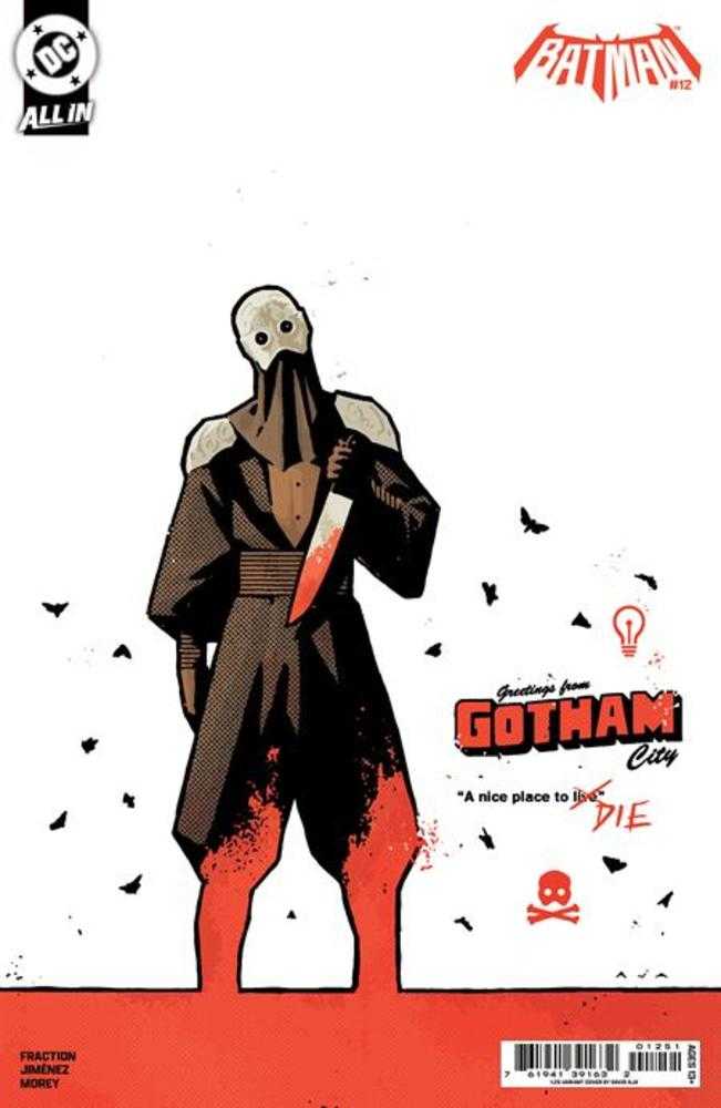 BATMAN #12 COVER F 1:25 DAVID AJA CARD STOCK VARIANT (DC 2026) Comic