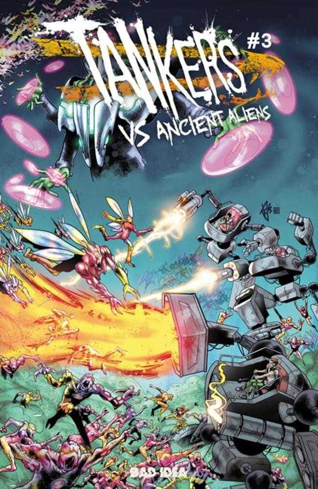 TANKERS VS ANCIENT ALIENS # 3 COVER A FEDERICA MANCIN (Bad Idea 2025) Comic