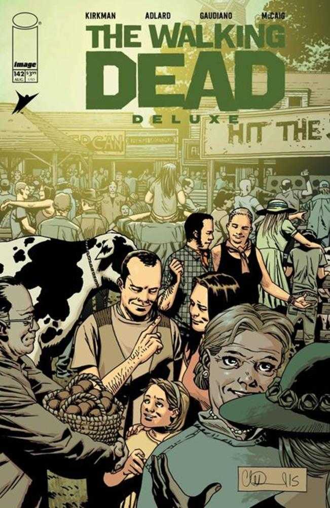 WALKING DEAD DELUXE #142 COVER B CHARLIE ADLARD & DAVE MCCAIG VARIANT (MATURE)