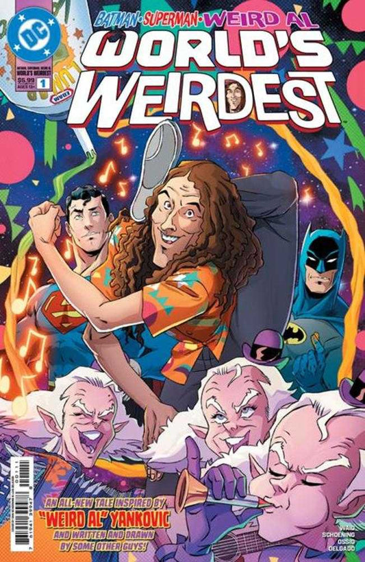 BATMAN SUPERMAN WEIRD AL WORLDS WEIRDEST #1 (ONE SHOT) COVER A DAN SCHOENING