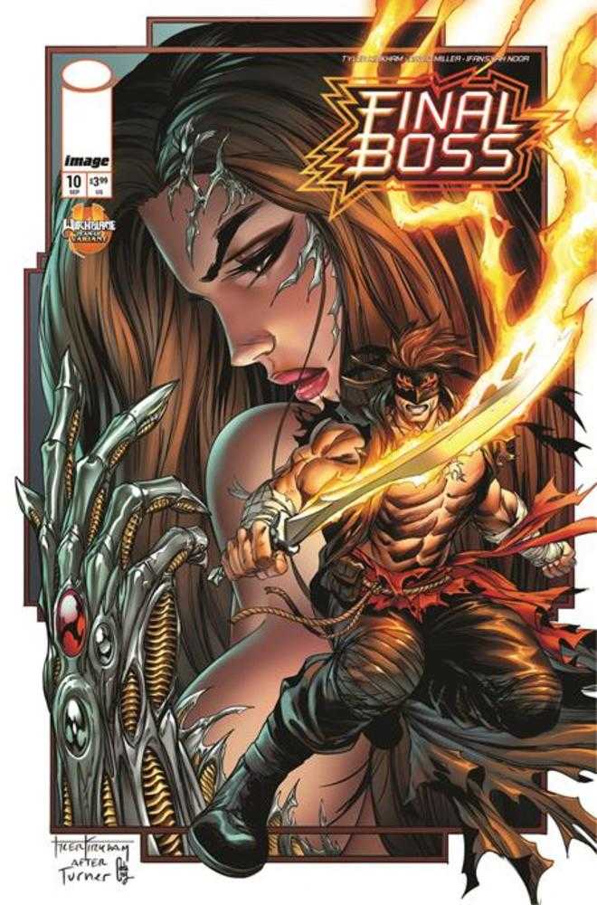 FINAL BOSS #10 COVER D TYLER KIRKHAM WITCHBLADE TEAM UP VARIANT (MATURE)