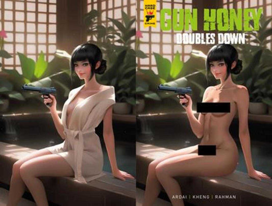 GUN HONEY DOUBLES DOWN #4 COVER E RARE TEMPTER WRAPAROUND NUDE CLOTHED BAGGED VAR