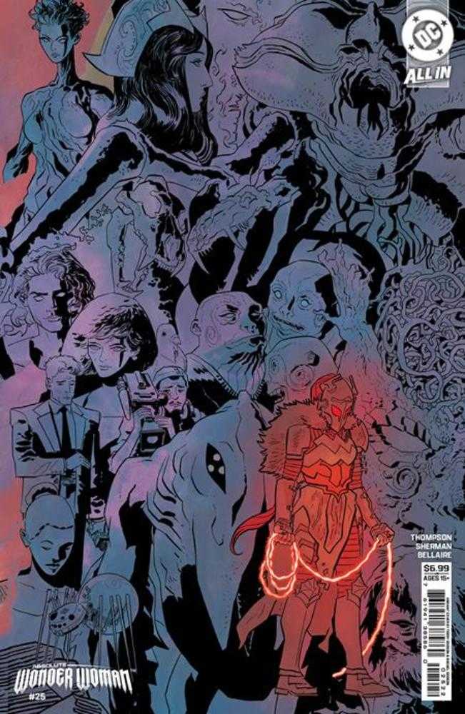 ABSOLUTE WONDER WOMAN #25 COVER J HAYDEN SHERMAN RIGHT CONNECTING CARD STOCK VARIANT