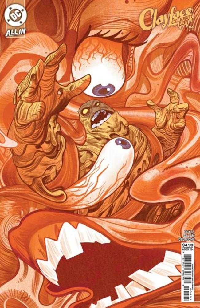 CLAYFACE CELEBRITY DIRT #4 COVER B MIKE DEL MUNDO CARD STOCK VARIANT