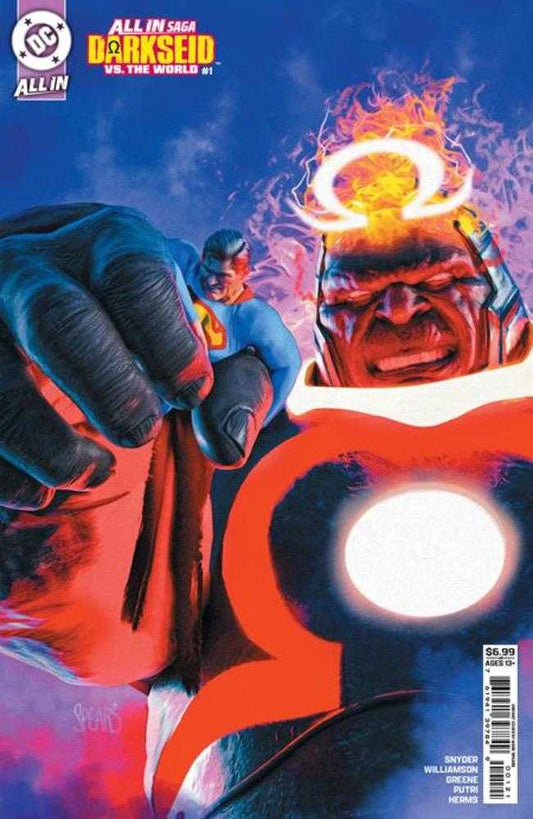 DC ALL IN SAGA DARKSEID VS THE WORLD #1 (ONE SHOT) COVER B MARK SPEARS CARD STOCK COVER