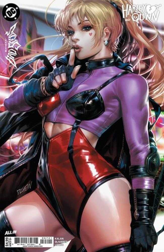 HARLEY QUINN #67 COVER D DERRICK CHEW CARD STOCK VARIANT (BATMAN BAD SEEDS)