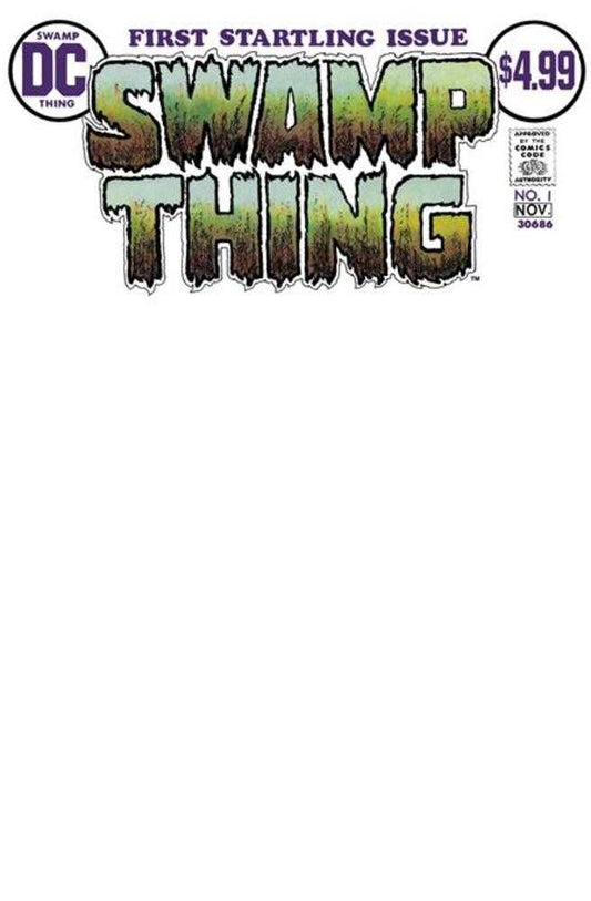 SWAMP THING #1 FACSIMILE EDITION COVER D BLANK CARD STOCK VARIANT (2026) Comic