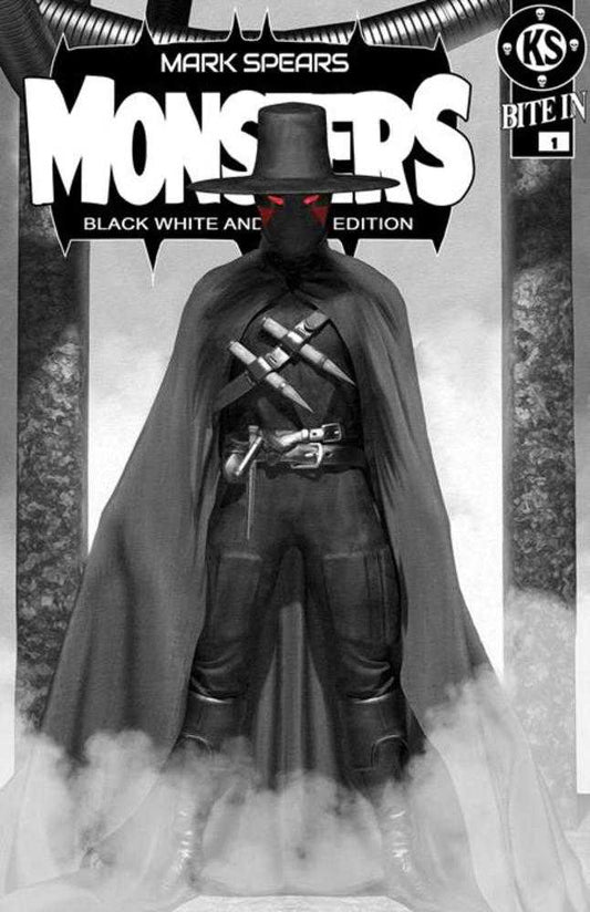 MARK SPEARS MONSTERS #1 7 TH PRINTING BLACK WHITE & DEAD EDITION COVER D