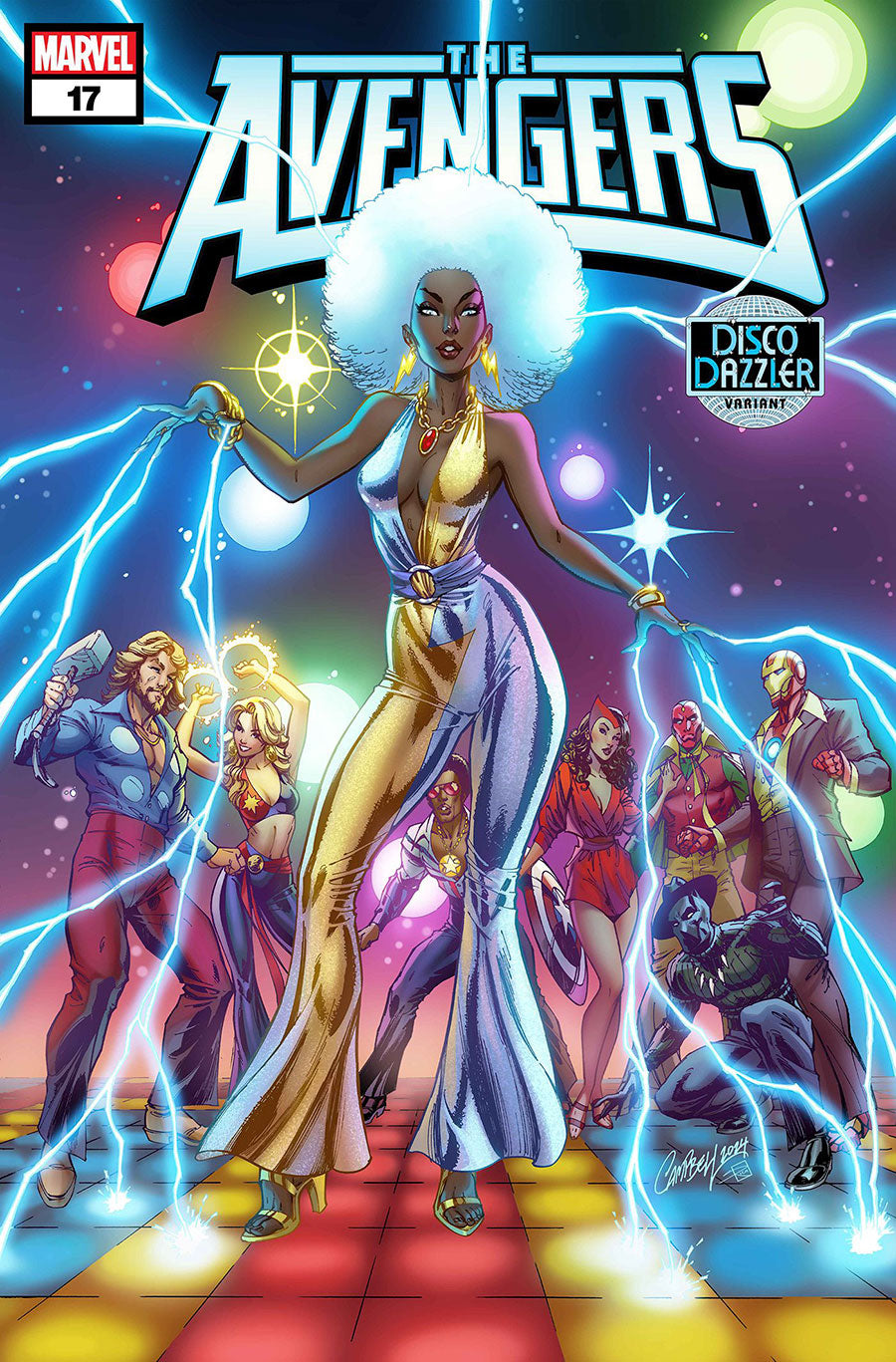 AVENGERS #17 J SCOTT CAMPBELL DISCO DAZZLER VARIANT