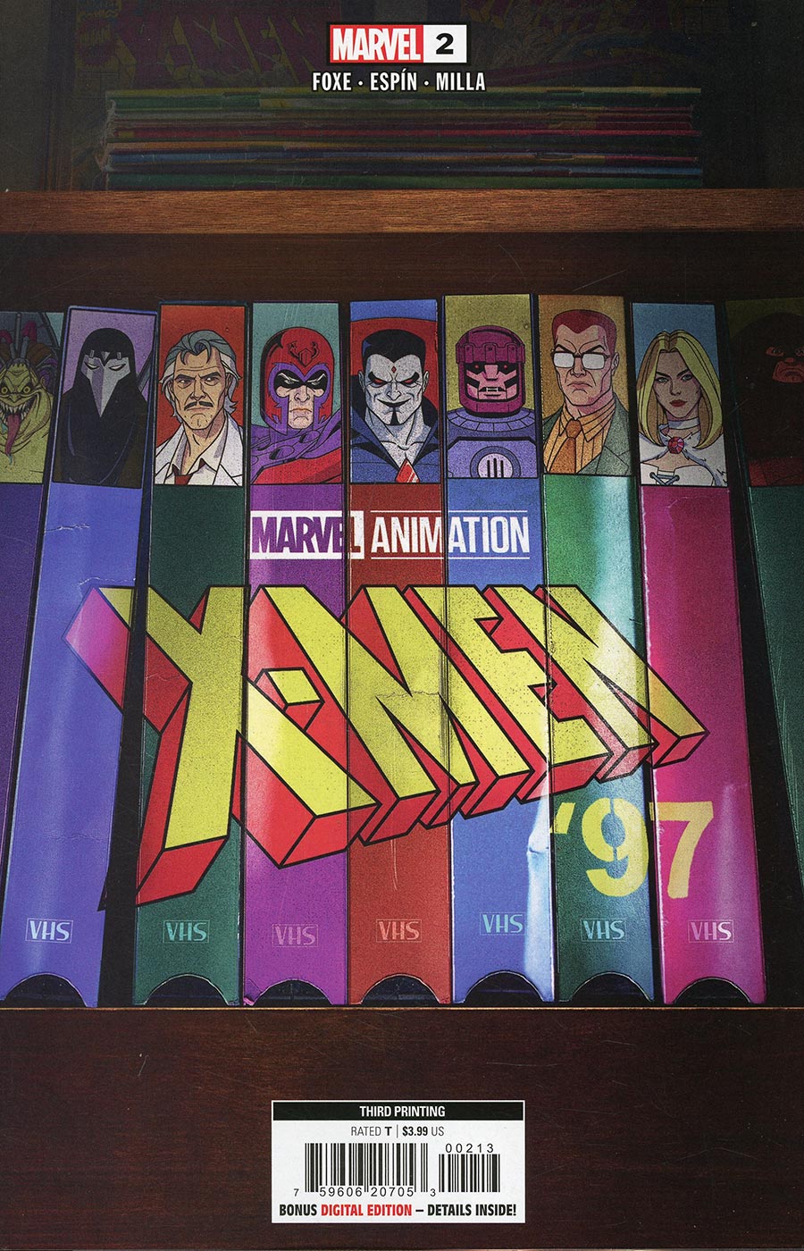 X-MEN 97 #2 3RD PRINT MARVEL ANIMATION VARIANT