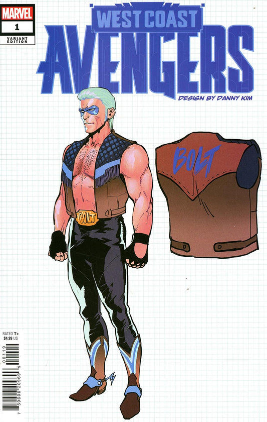 WEST COAST AVENGERS #1 DANNY KIM DESIGN VARIANT