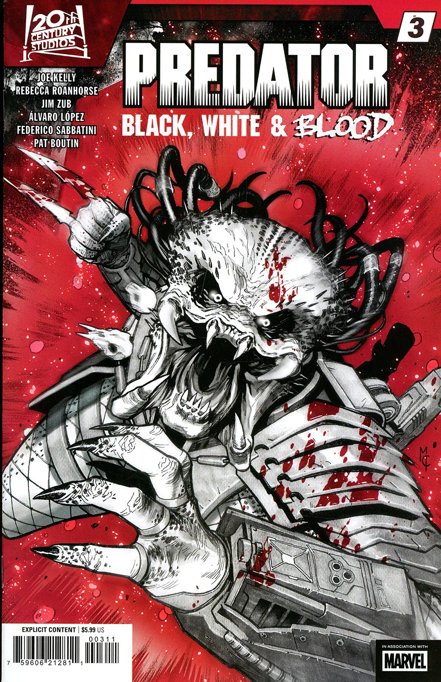 PREDATOR: BLACK, WHITE & BLOOD #3