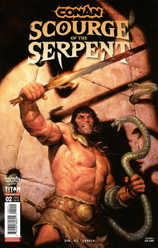 CONAN THE BARBARIAN SCOURGE OF THE SERPENT #2 (OF 4) COVER A EM GIST (MATURE)