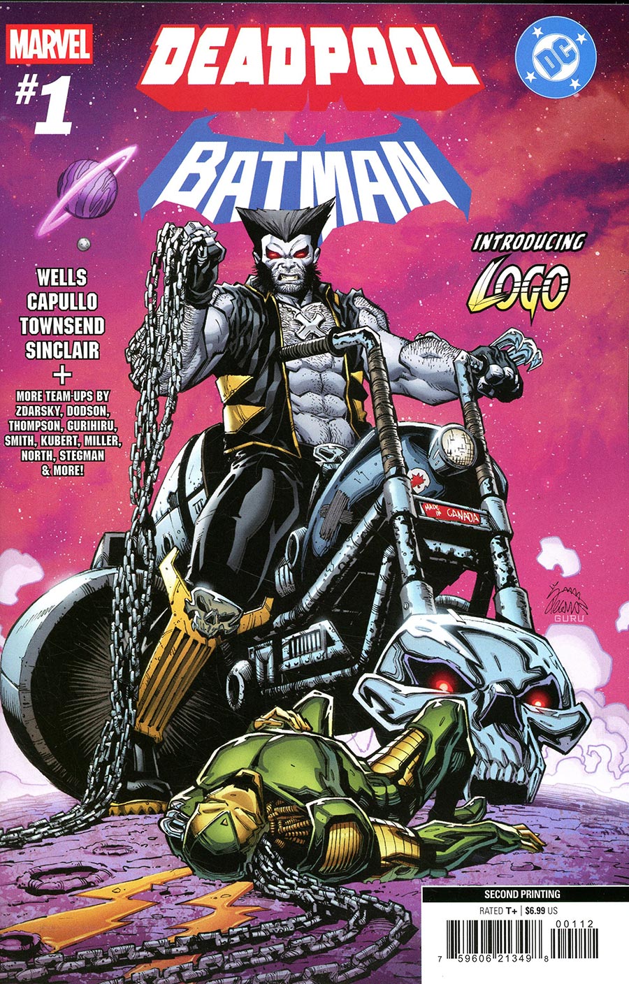 MARVEL DC: DEADPOOL BATMAN #1 RYAN STEGMAN 2ND PRINTING VARIANT