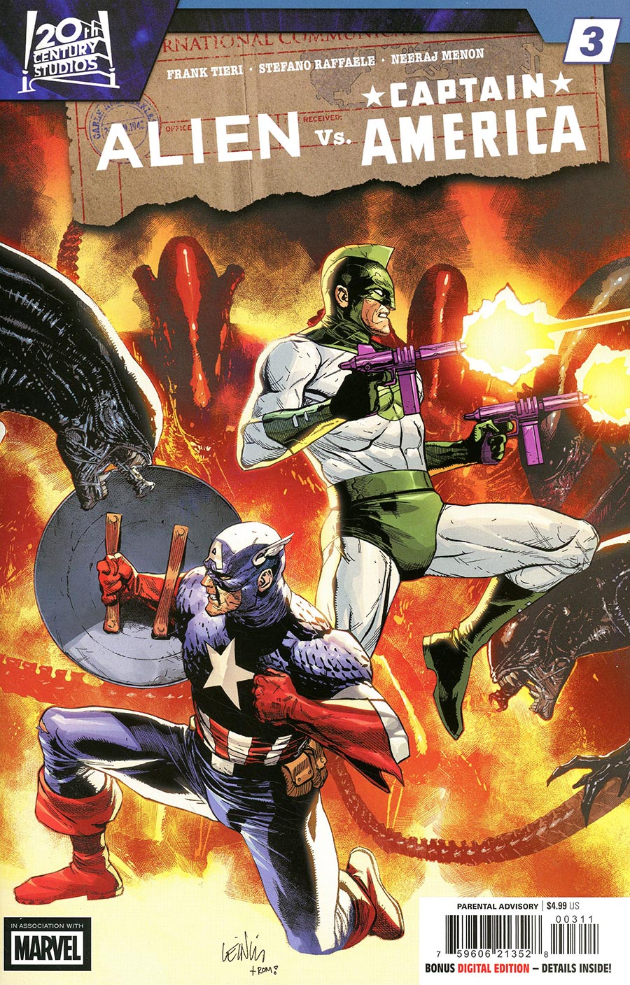 ALIEN VS. CAPTAIN AMERICA #3 (Marvel 2026) 1st Print Comic