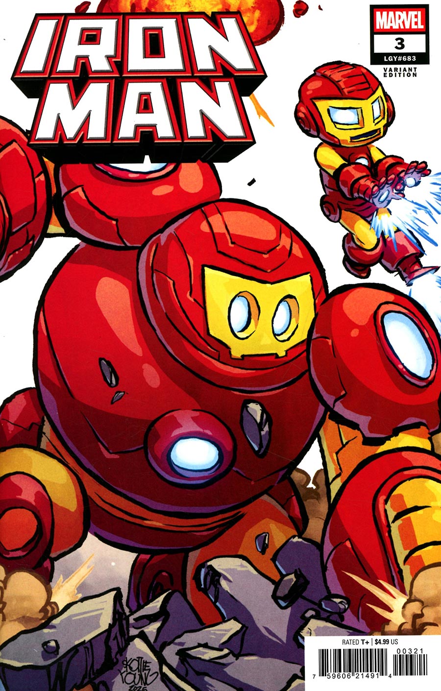 IRON MAN #3 SKOTTIE YOUNG 4 PART CONNECTING VARIANT (Marvel 2026) Comic
