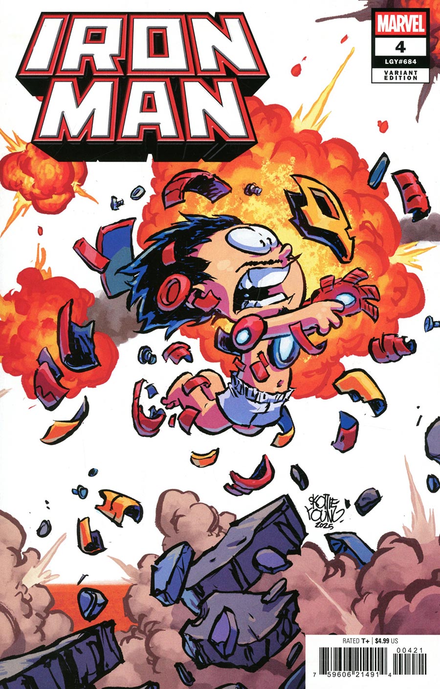 IRON MAN #4 SKOTTIE YOUNG 4 PART CONNECTING VARIANT (Marvel 2026) Comic