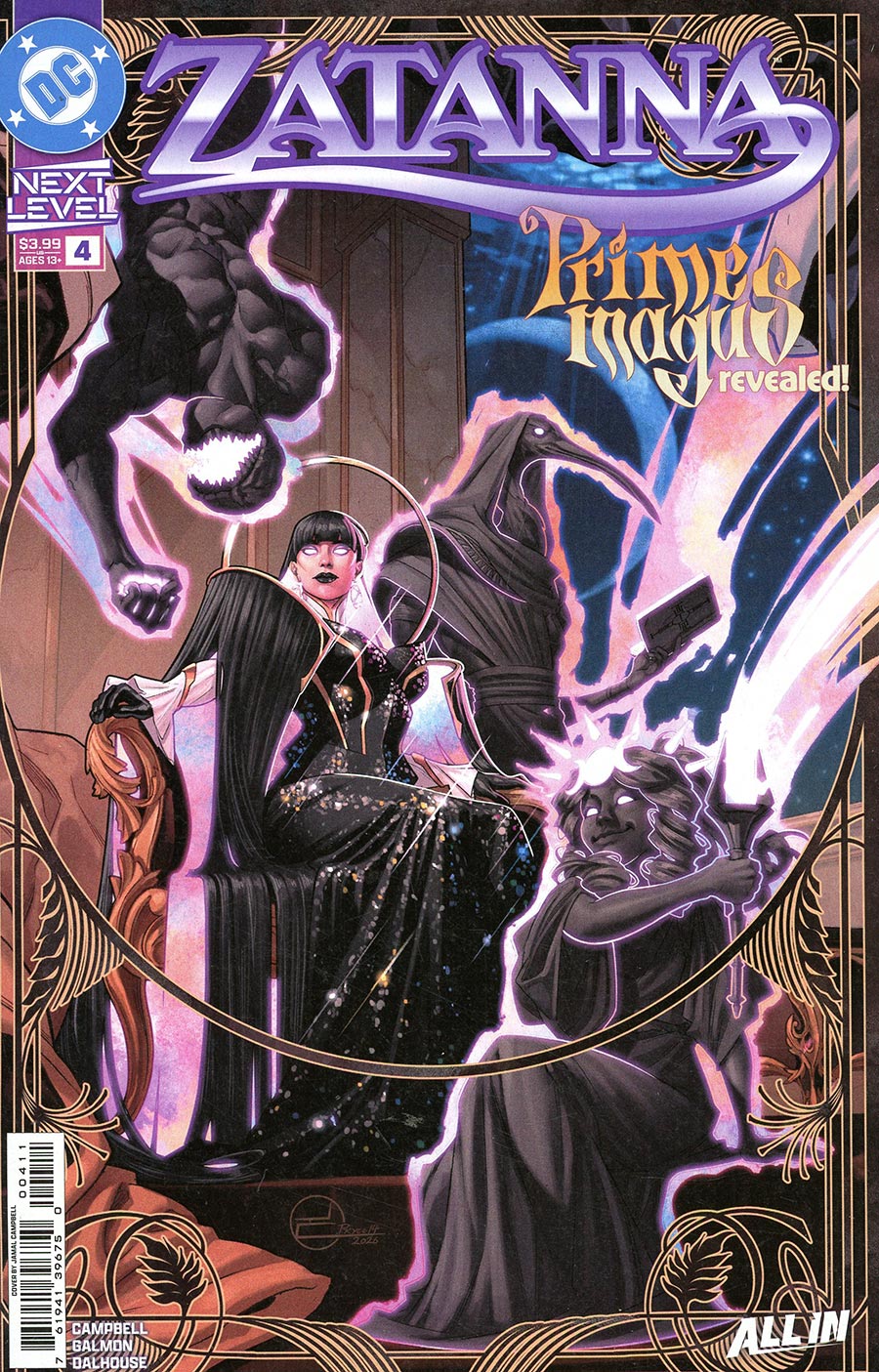 ZATANNA (2026) #4 COVER A JAMAL CAMPBELL (DC 2026) 1st Print Comic