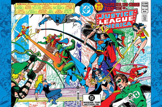 JUSTICE LEAGUE OF AMERICA #200 FACSIMILE EDITION COVER A GEORGE PEREZ