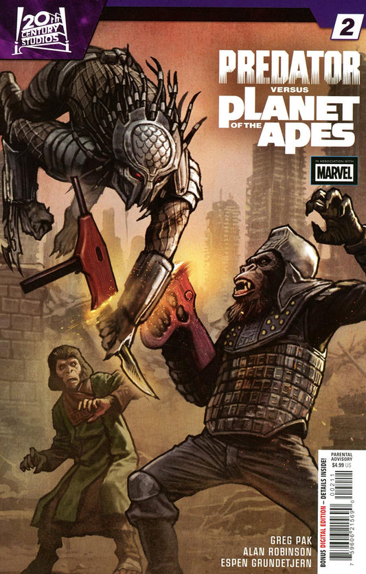 PREDATOR VS THE PLANET OF THE APES #2 (Marvel 2026) 1st Print Comic