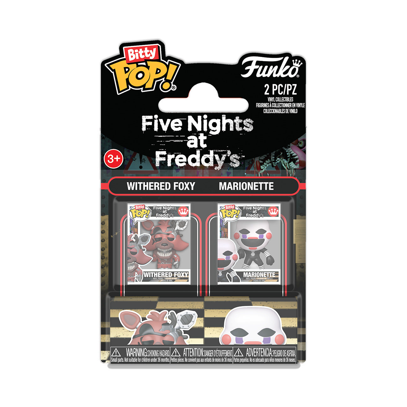 BITTY POP FNAF S2 FOXY & MARIONETTE 2-PK