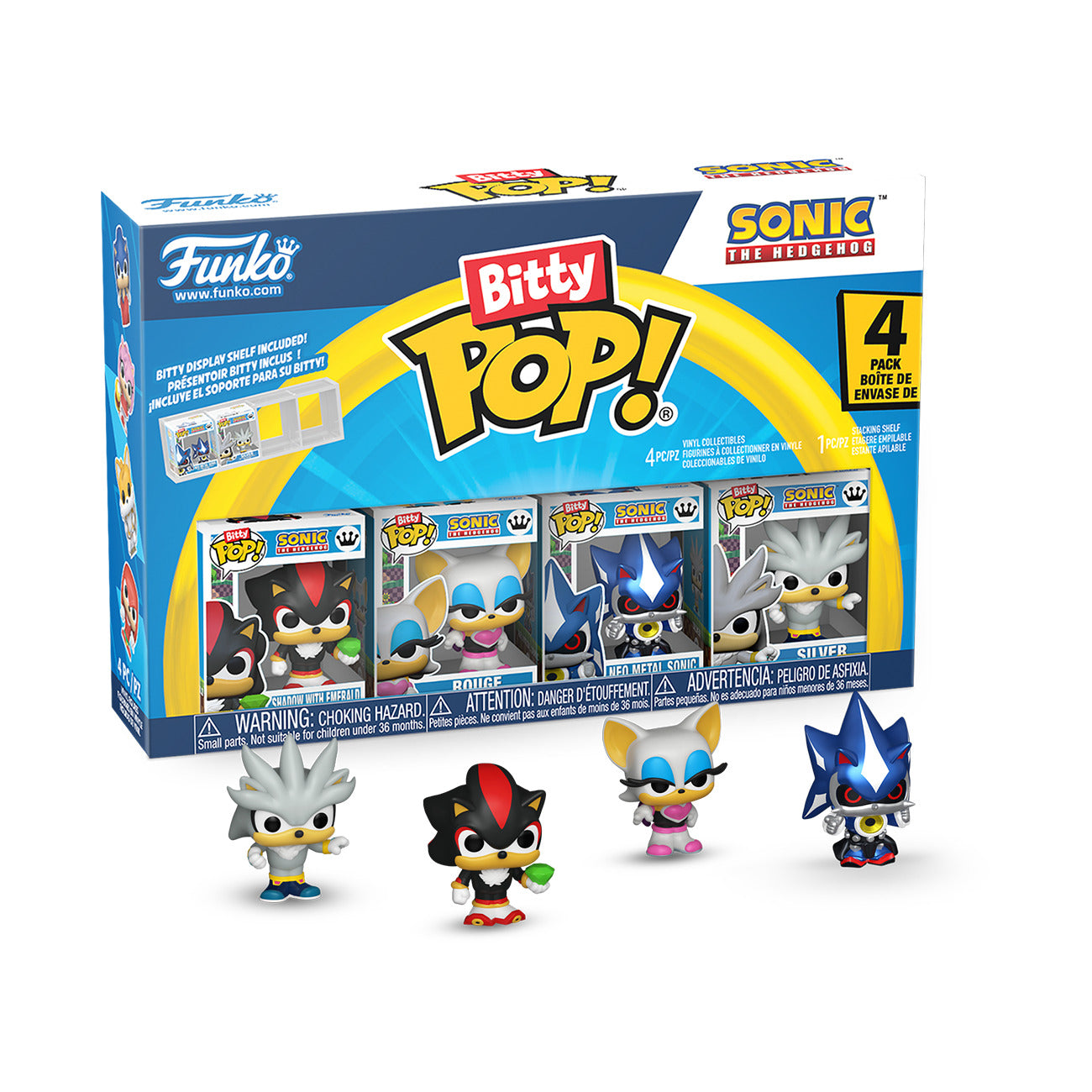 BITTY POP SONIC SHADOW 4PK