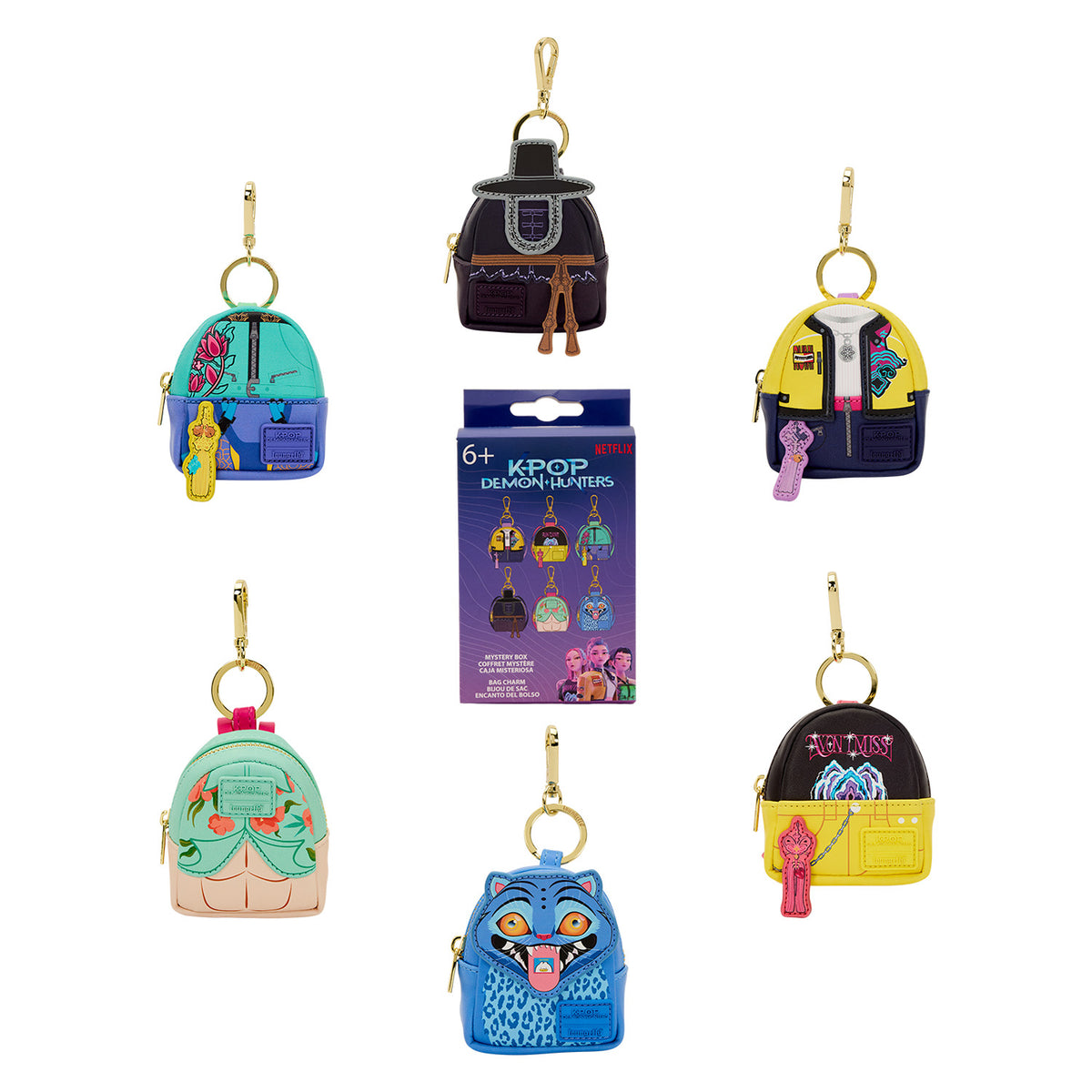 K-POP DEMON HUNTERS MYSTERY MINI BACKPACK KEYCHAIN BLIND BOX