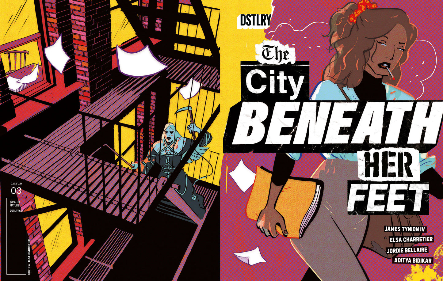 THE CITY BENEATH HER FEET #3 COVER A ELSA CHARRETIER (DSTLRY 2026) Comic