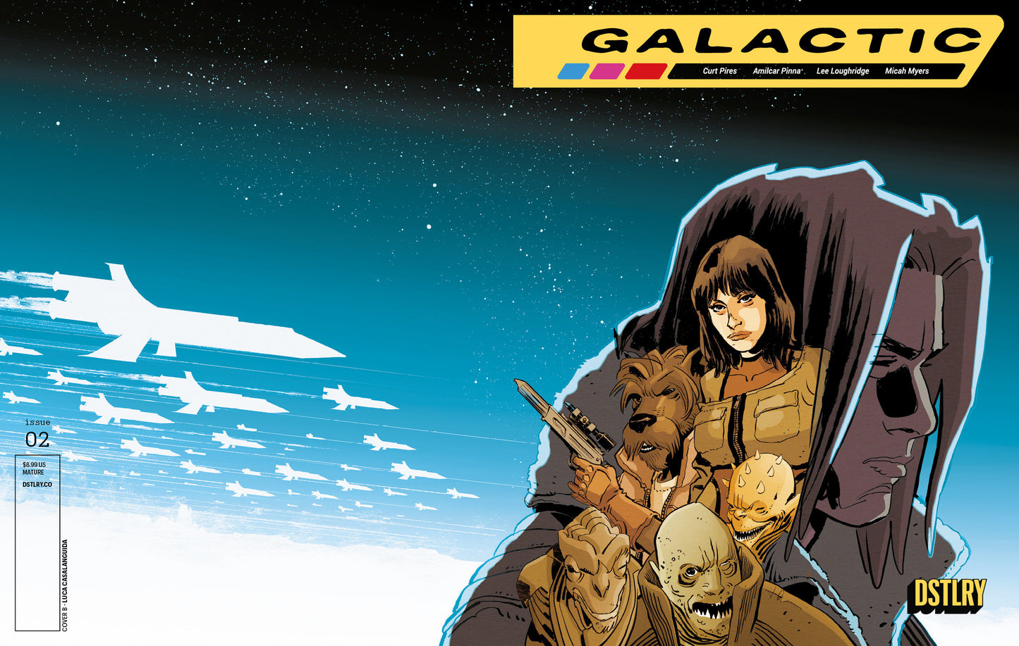 GALACTIC #2 COVER B LUCA CASALANGUIDA VARIANT (DSTLRY 2026) 1st Print Comic