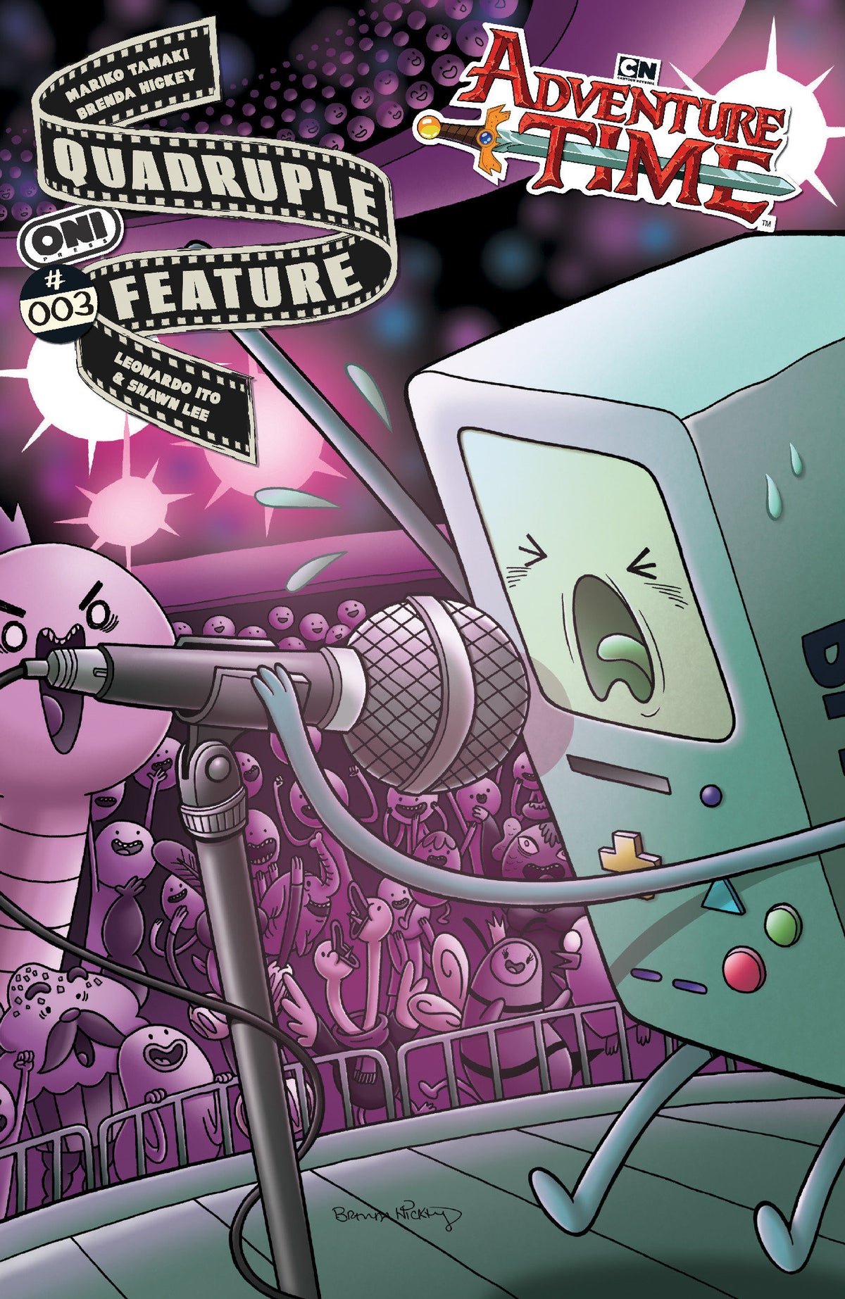 ADVENTURE TIME QUADRUPLE FEATURE #3 COVER A BRENDA HICKEY (Oni Press 2026) Comic