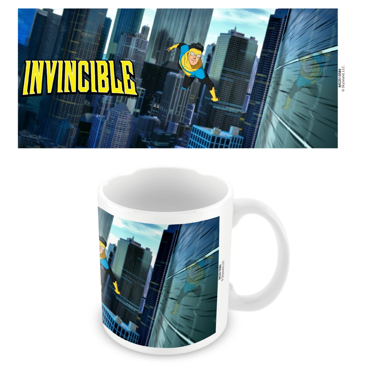 INVINCIBLE CITY FLY WHITE MUG