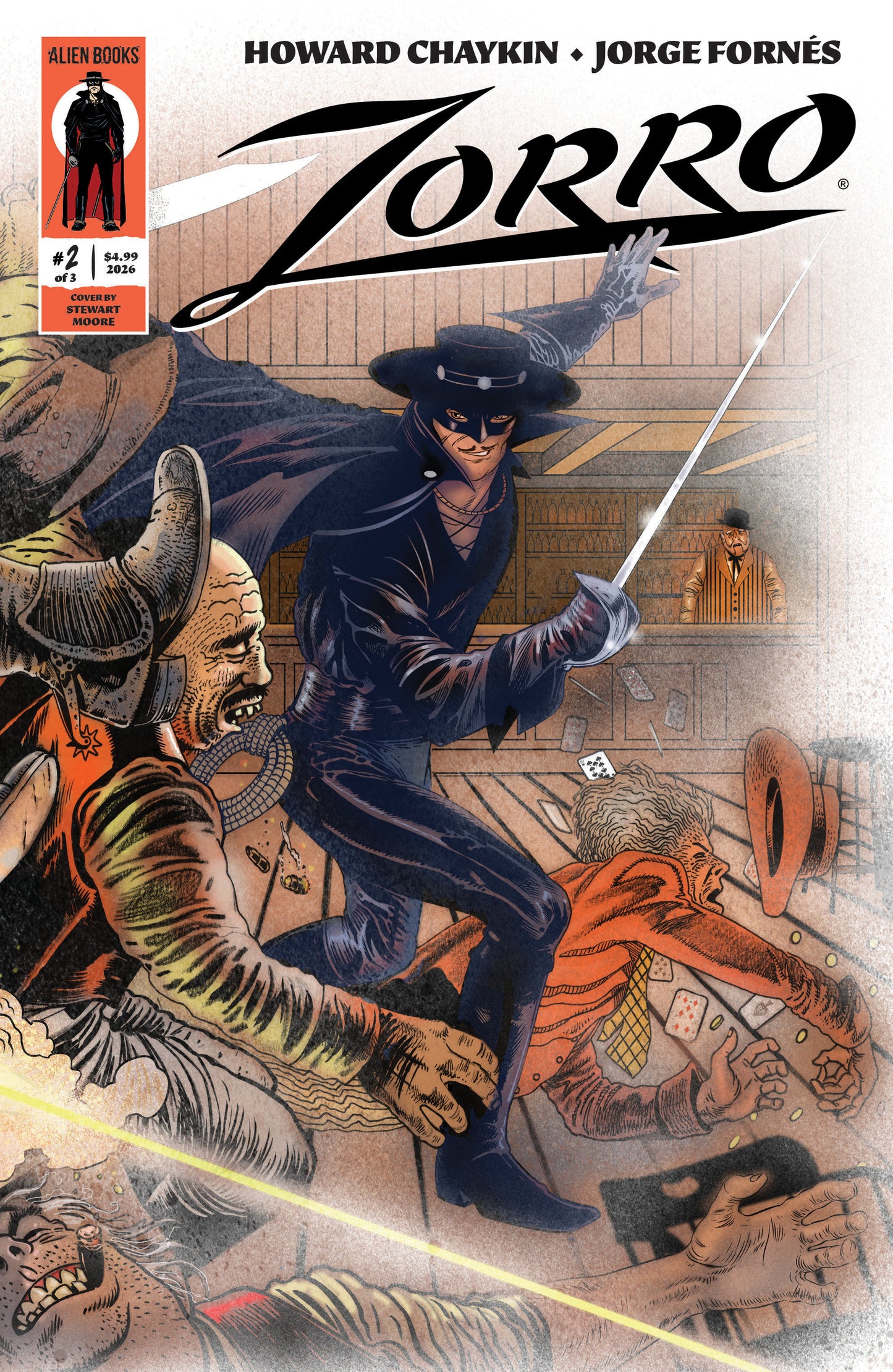 ZORRO #2 COVER A (MOORE WRAPAROUND VARIANT) (IDW Publishing 2026) Comic