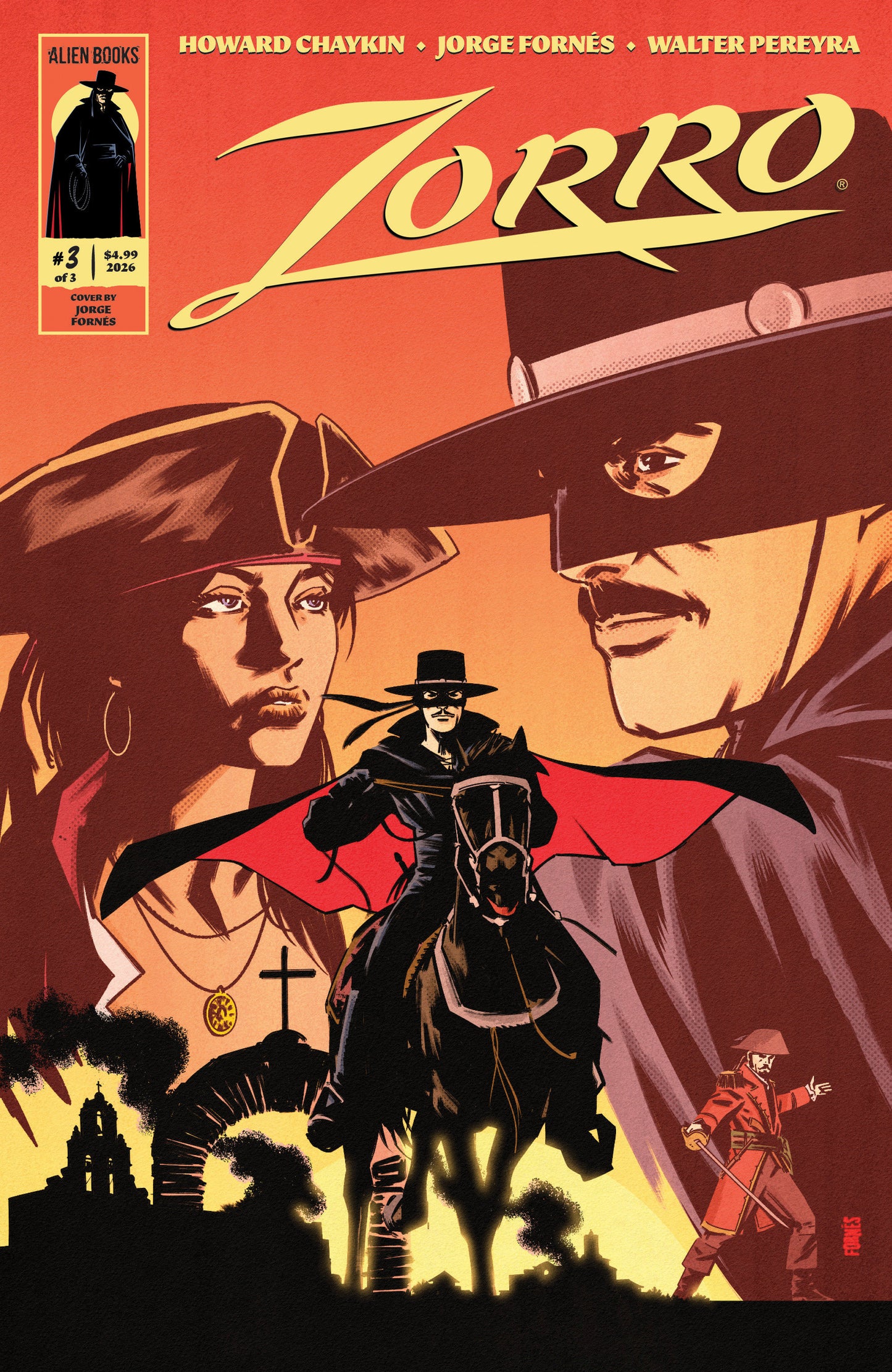 ZORRO #3 COVER A (FORNéS) (IDW Publishing 2026) 1st Print Comic