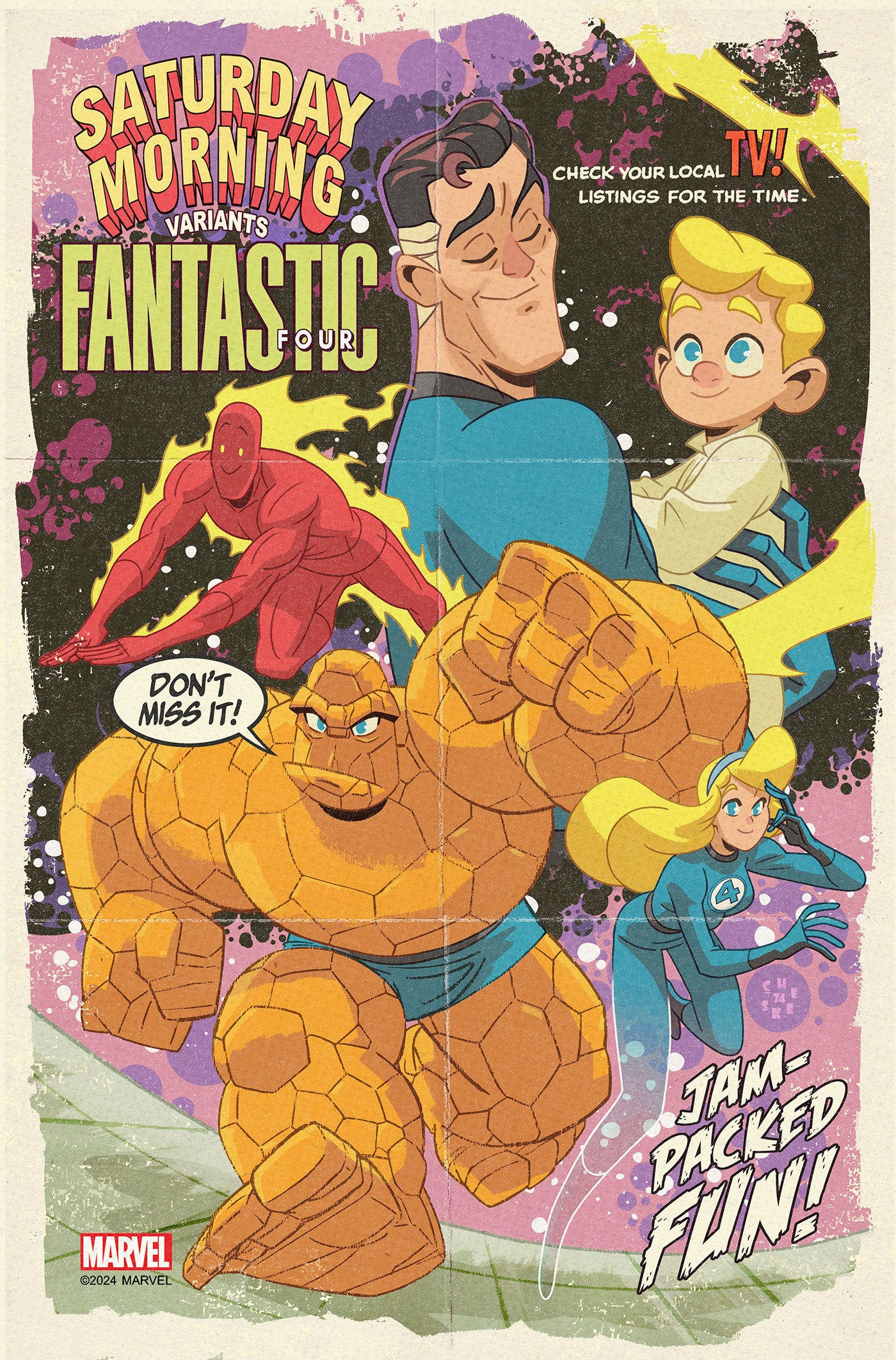 FANTASTIC FOUR #33 SEAN GALLOWAY SATURDAY MORNING VARIANT [DOOM]