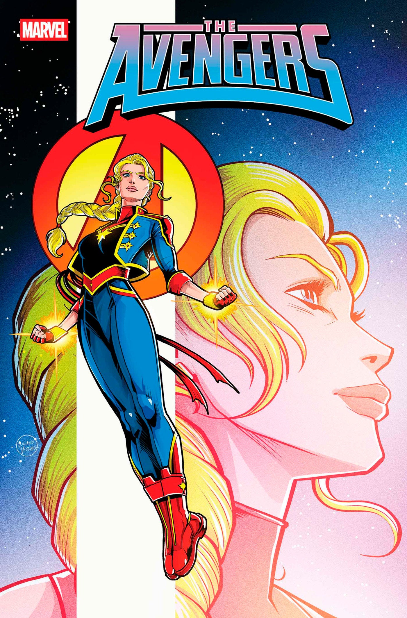 Avengers #25 Luciano Vecchio Captain Marvel Variant [Doom]