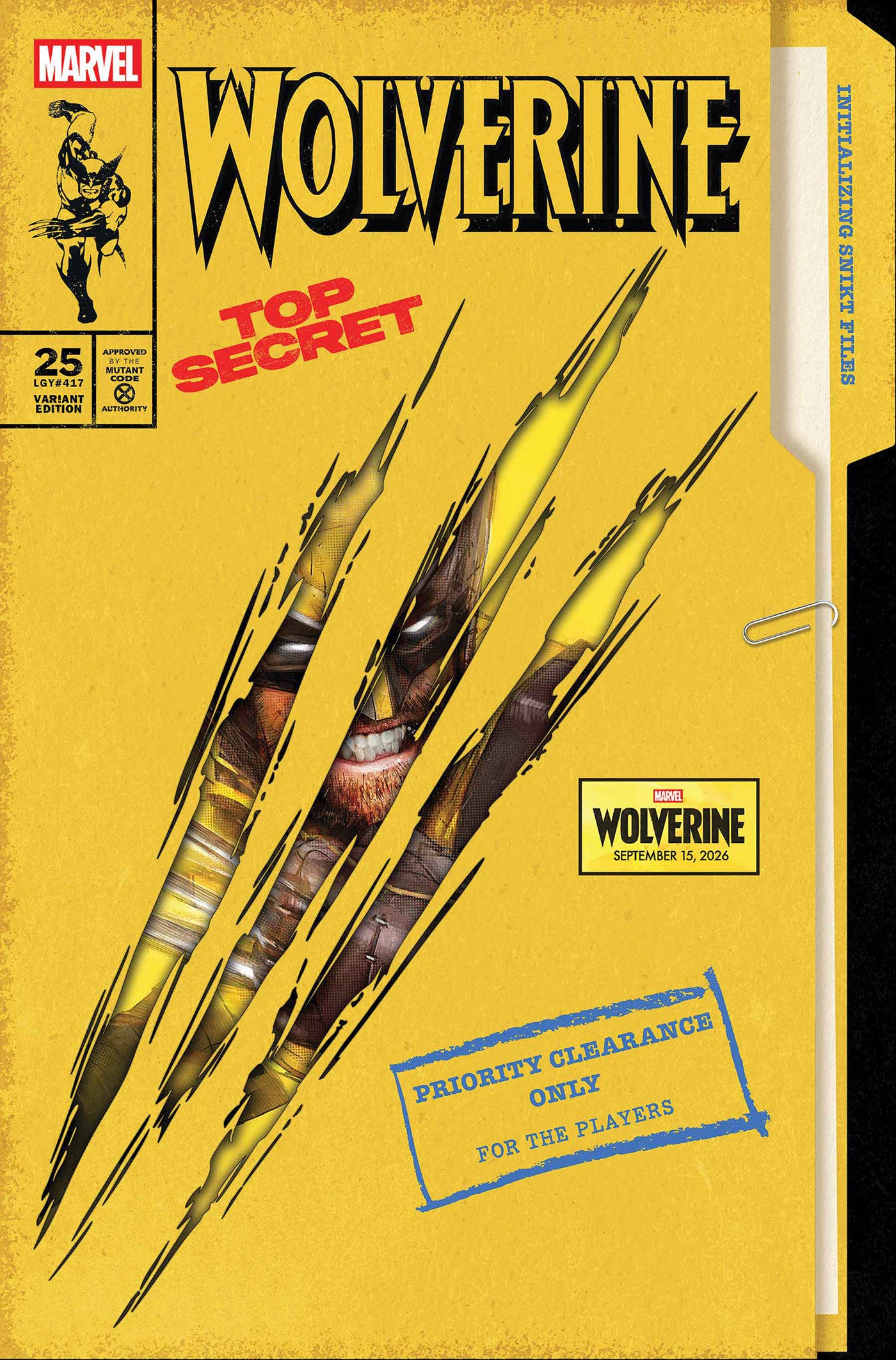 WOLVERINE #25 JOCK MARVEL GAMES VARIANT (Marvel 2026) 1st Print Comic