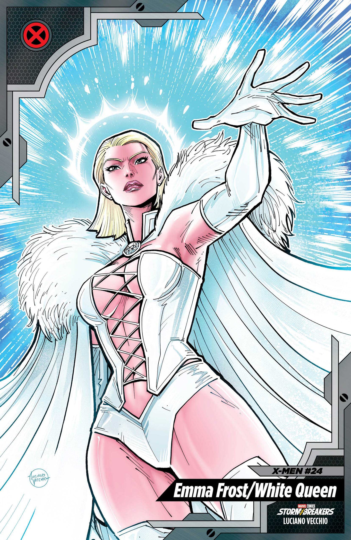 X-MEN #24 LUCIANO VECCHIO X-MEN TRADING CARD VARIANT (Marvel 2026) Comic