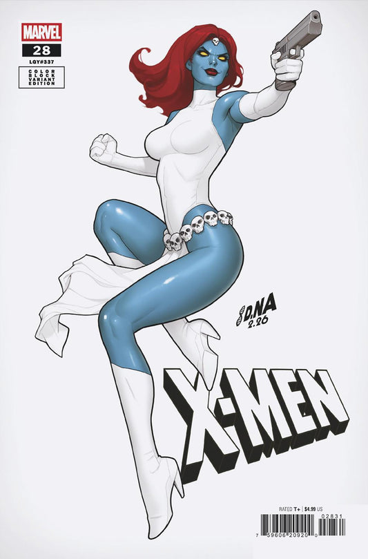 X-MEN #28 DAVID NAKAYAMA COLOR BLOCK WHITE VARIANT (Marvel 2026) 1st Print Comic
