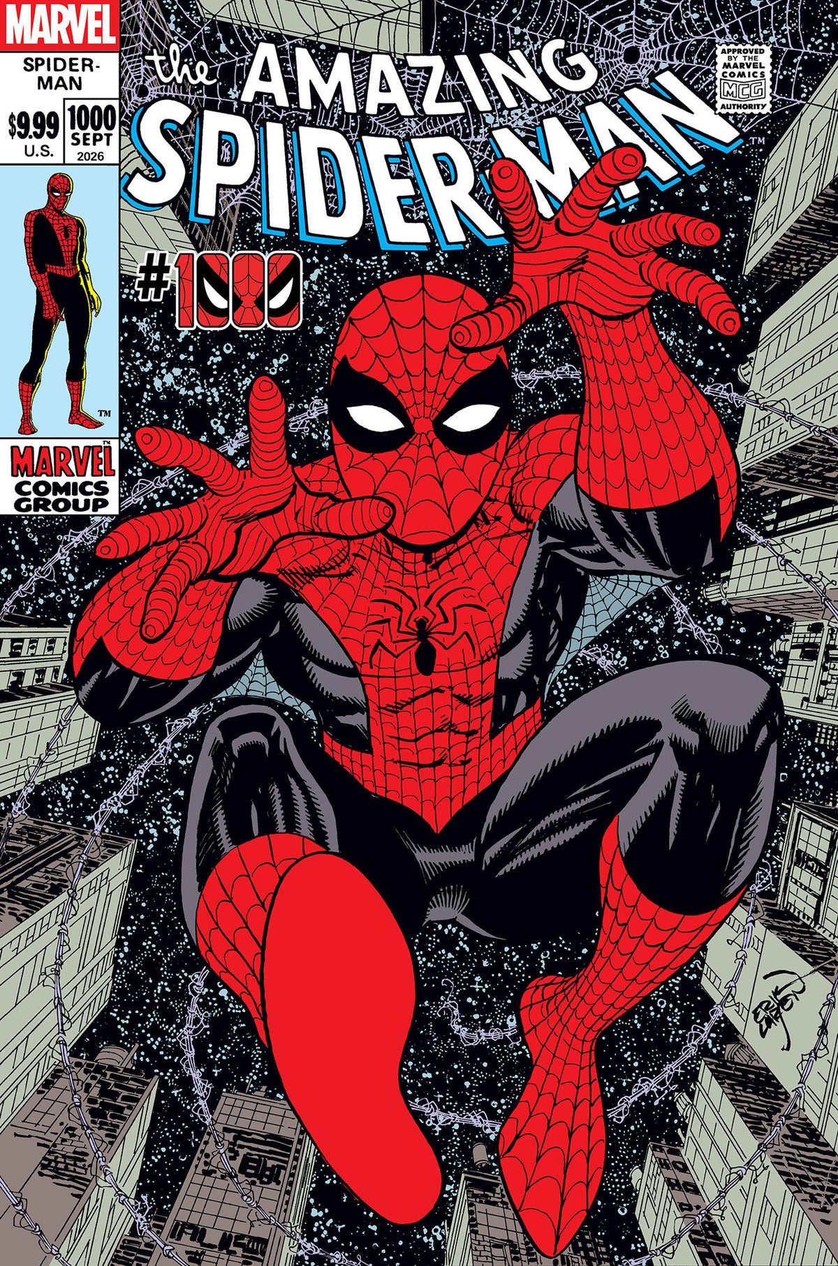 AMAZING SPIDER-MAN #1000 ERIK LARSEN 1:25 VARIANT (Marvel 2026) 1st Print Comic