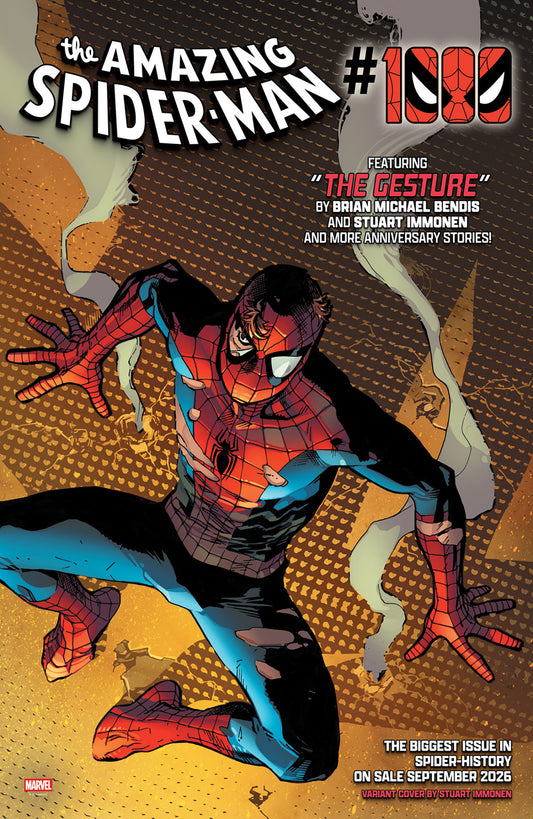 AMAZING SPIDER-MAN #1000 STUART IMMONEN VARIANT (Marvel 2026) 1st Print Comic