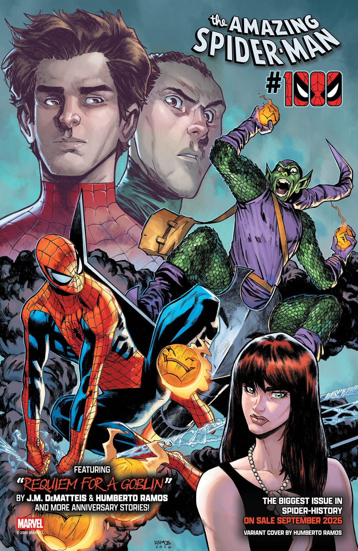 AMAZING SPIDER-MAN #1000 HUMBERTO RAMOS VARIANT (Marvel 2026) 1st Print Comic