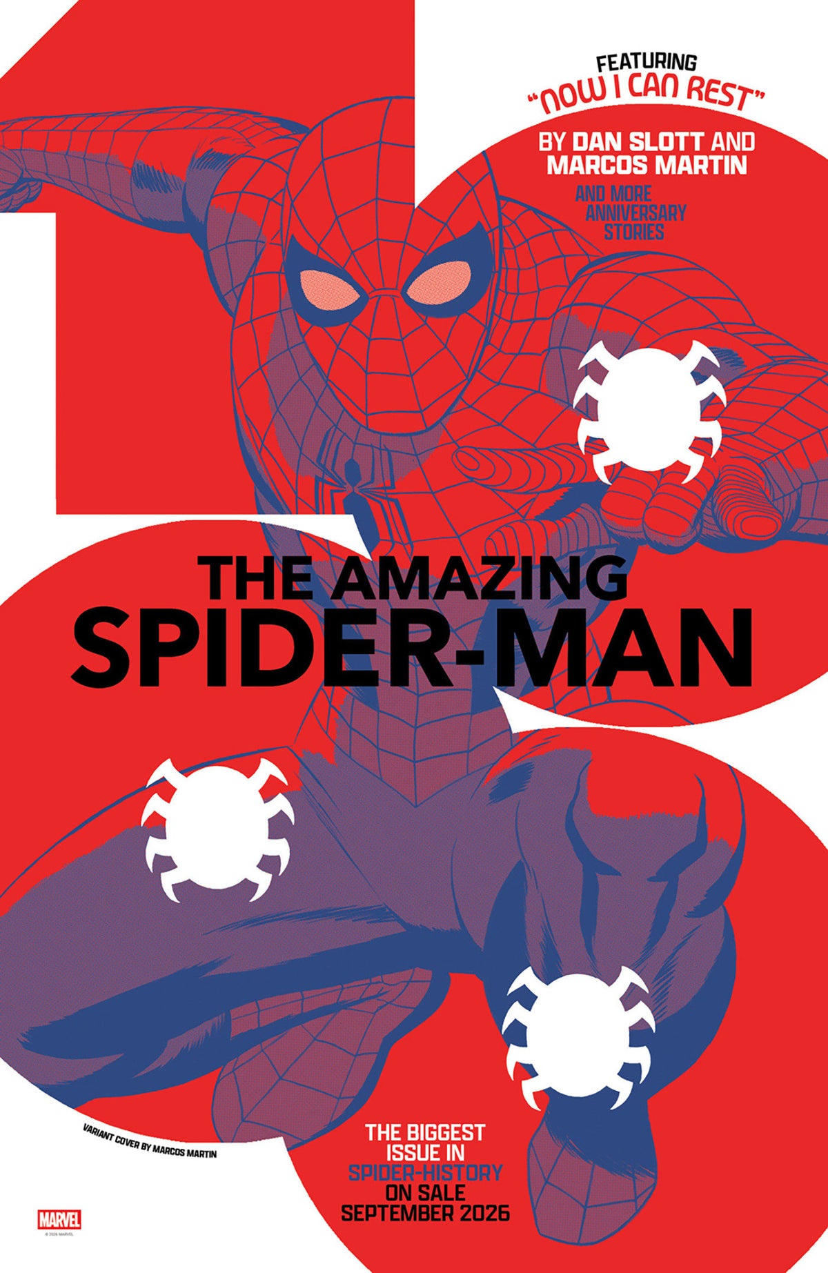 AMAZING SPIDER-MAN #1000 MARCOS MARTIN VARIANT (Marvel 2026) 1st Print Comic