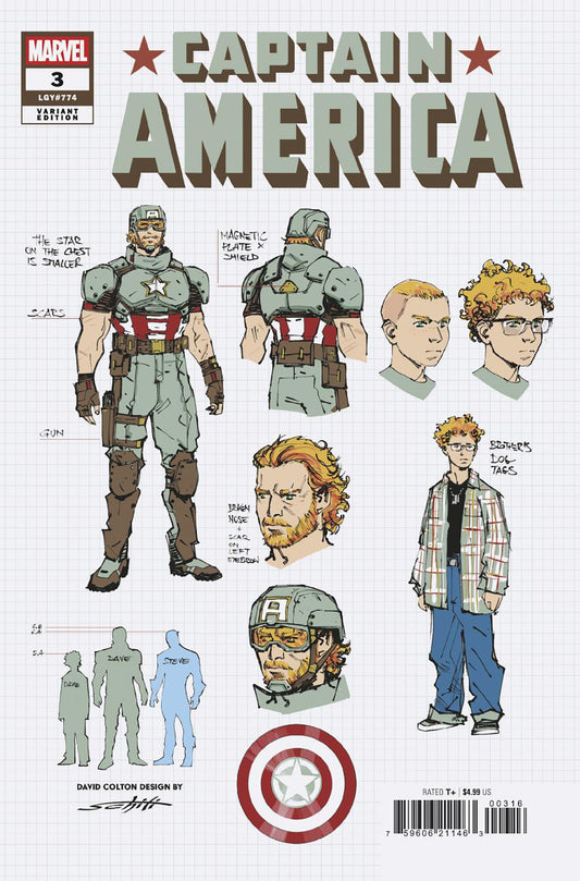 CAPTAIN AMERICA #3 VALERIO SCHITI DESIGN 1:10 VARIANT