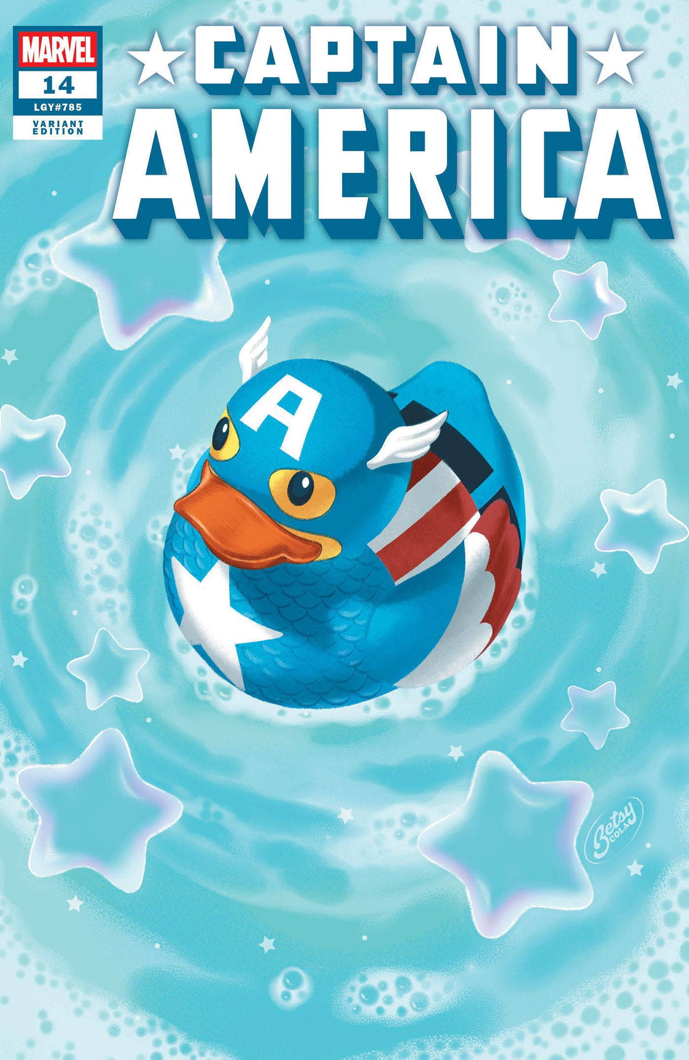 CAPTAIN AMERICA #14 BETSY COLA MARVEL DUCK VARIANT [ARM] (Marvel 2026) Comic