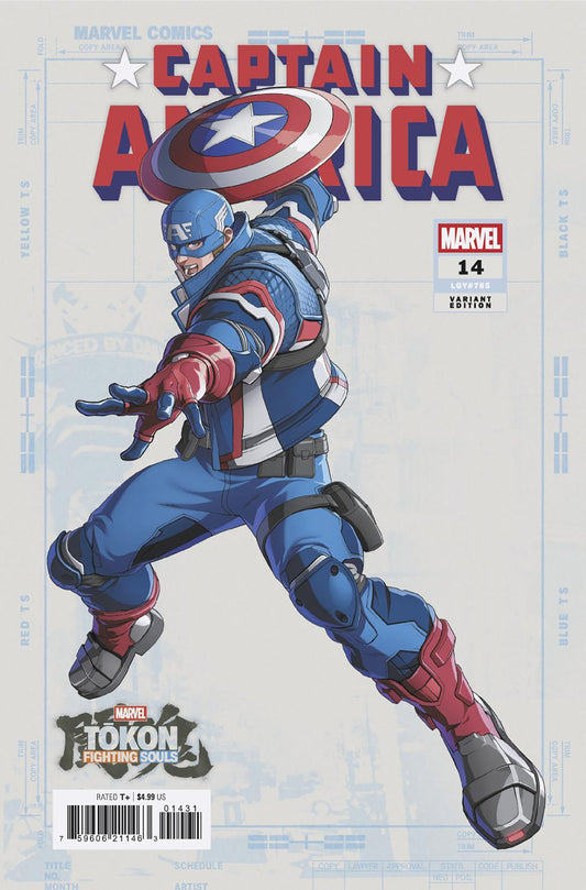 CAPTAIN AMERICA #14 MARVEL TOKON: FIGHTING SOULS VARIANT [ARM] (2026) Comic