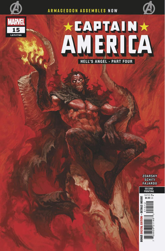 CAPTAIN AMERICA #15 SKANING VARIANT [ARM] (Marvel 2026) 2nd Print Comic