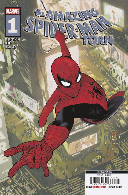 AMAZING SPIDER-MAN: TORN #1 ADAM HUGHES 2 ND PRINTING VARIANT