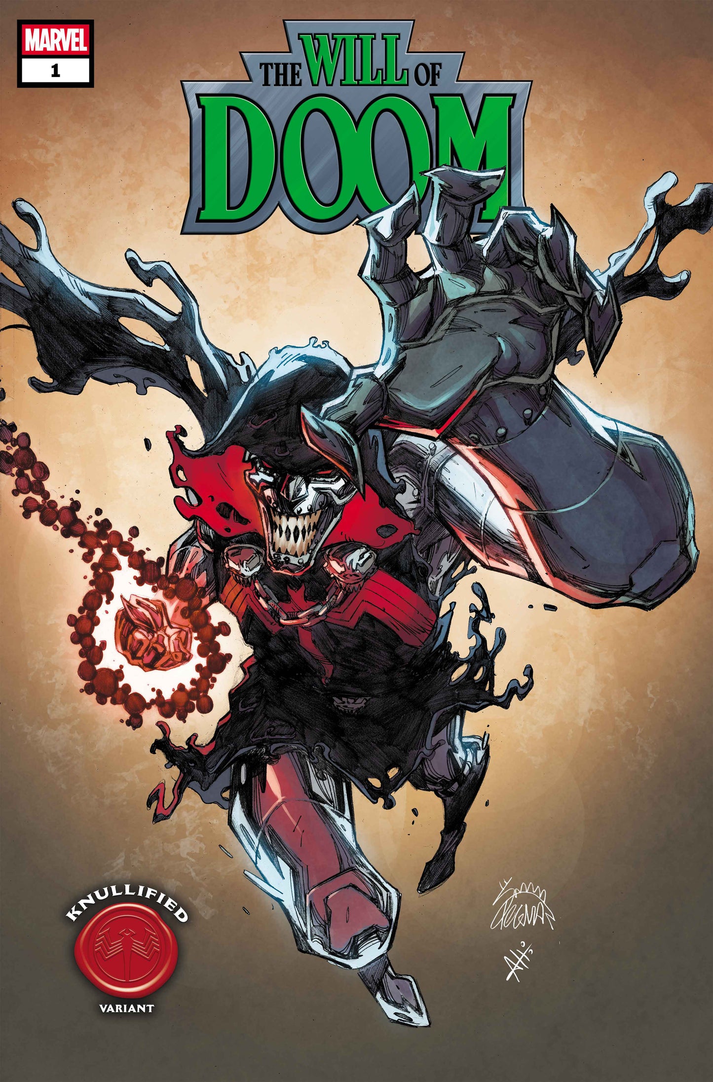 THE WILL OF DOOM #1 RYAN STEGMAN KNULLIFIED VARIANT (Marvel 2026) Comic