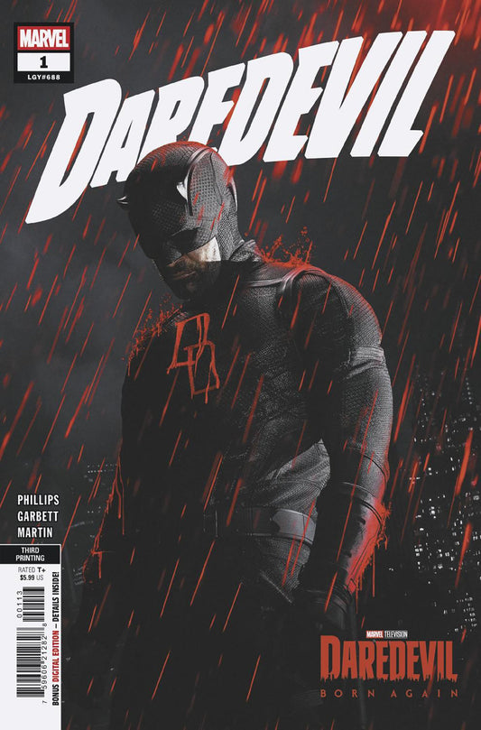 DAREDEVIL #1 MARVEL TELEVISIONING VARIANT (Marvel 2026) 3rd Print Comic
